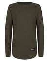 Jongens T-SHIRT LS LONG van Indian Blue Jeans in de kleur Dark army in maat 176.