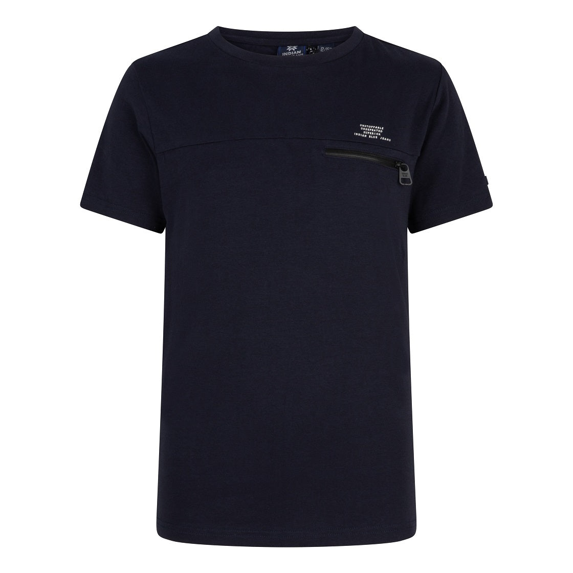 Indian Blue Jeans T-SHIRT SS ZIP POCKET
