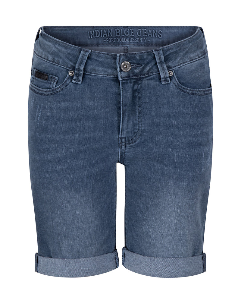 Indian Blue Jeans BLUE GREY ANDY SHORT