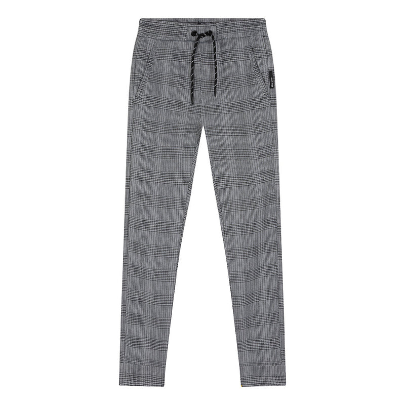 Jongens Jog Pant Check van Indian Blue Jeans in de kleur Deep Antra in maat 176.