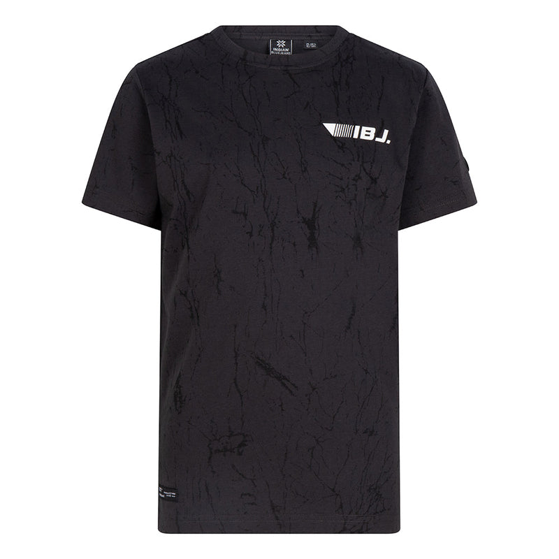 Jongens T-Shirt Marble Print van Indian Blue Jeans in de kleur Deep Antra in maat 176.