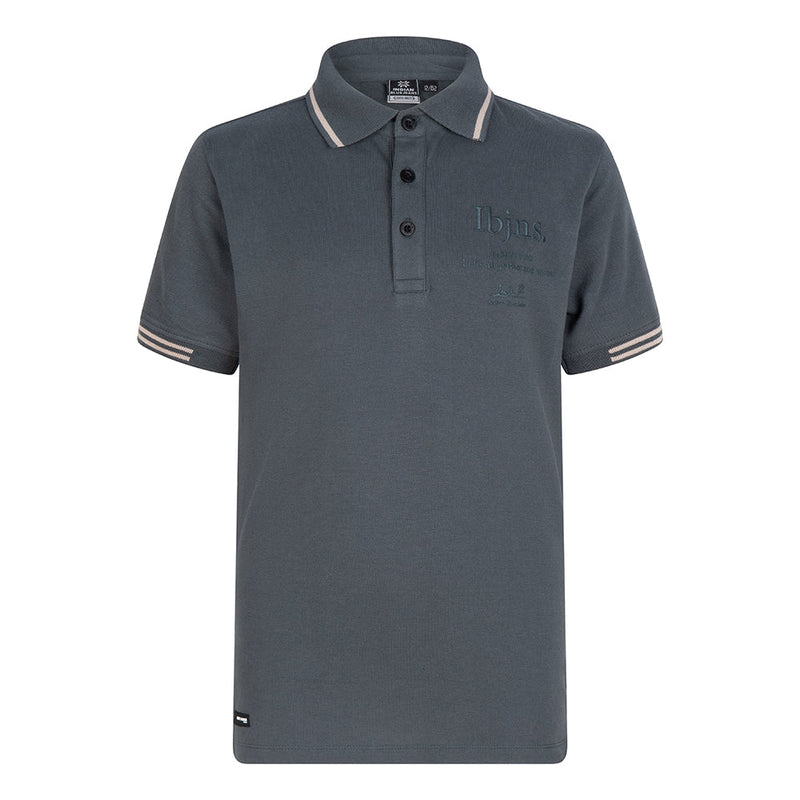 Jongens Polo Pique Ibjns van Indian Blue Jeans in de kleur Dark Olive in maat 176.