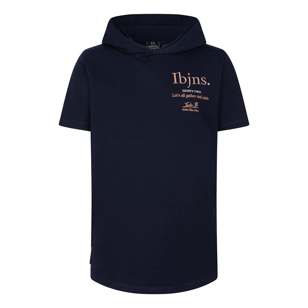 Indian Blue Jeans T-Shirt Hooded IBJNS