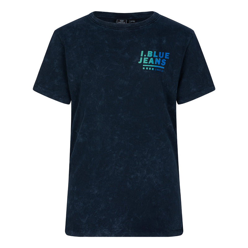 Jongens T-Shirt I.Blue Rainbow washed van Indian Blue Jeans in de kleur Deep Night in maat 176.