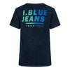 Jongens T-Shirt I.Blue Rainbow washed van Indian Blue Jeans in de kleur Deep Night in maat 176.