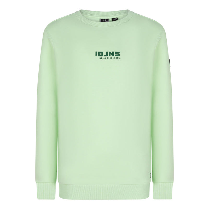 Jongens Sweater IBJNS van Indian Blue Jeans in de kleur Spring Lime in maat 176.