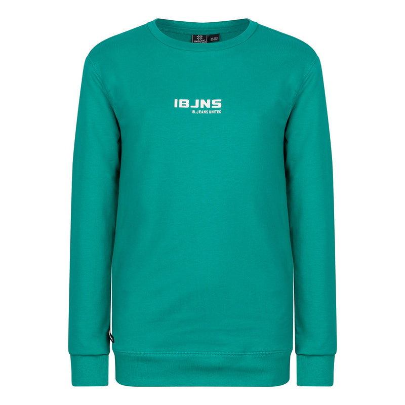 Jongens Sweater IBJNS van Indian Blue Jeans in de kleur Jungle Green in maat 176.