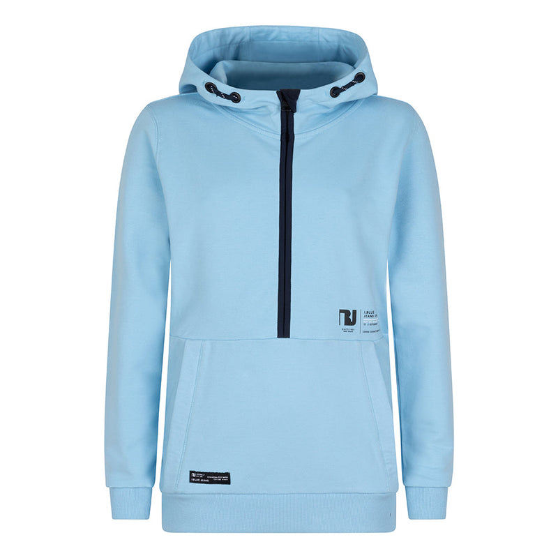 Jongens Hooded Zip Indian van Indian Blue Jeans in de kleur Deep Pool Blue in maat 176.