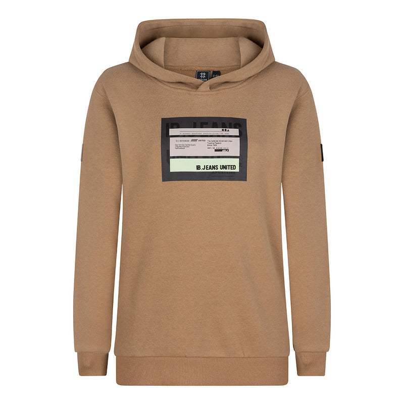 Jongens Hoodie Jeans United van Indian Blue Jeans in de kleur Stone Sand in maat 176.