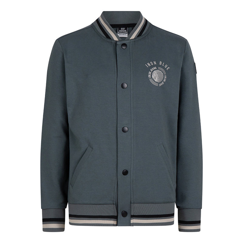 Jongens Bomber Jacket INDN BLUE van Indian Blue Jeans in de kleur Dark Olive in maat 176.