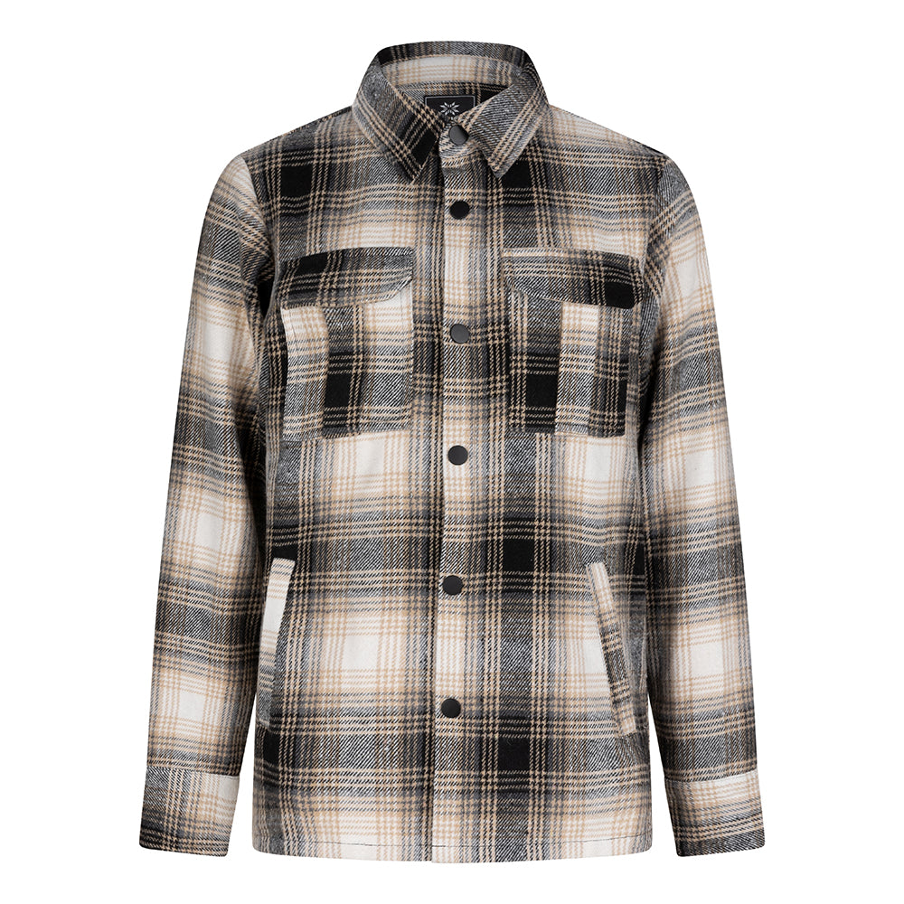 Indian Blue Jeans Shirt Jacket Long Sleeve Check