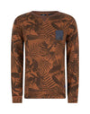 Indian Blue Jeans Sweater Crewneck Leaves
