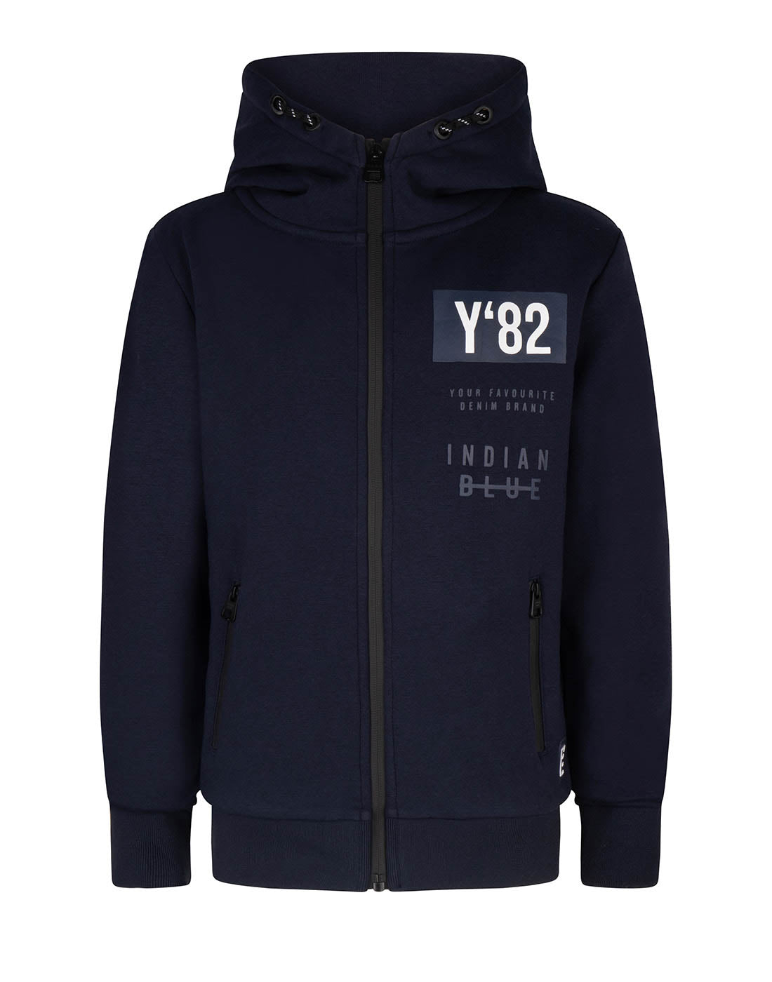 Indian Blue Jeans Hooded Zipper Teddy