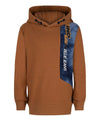 Indian Blue Jeans Hooded Sweater Colorblock Tie Dye