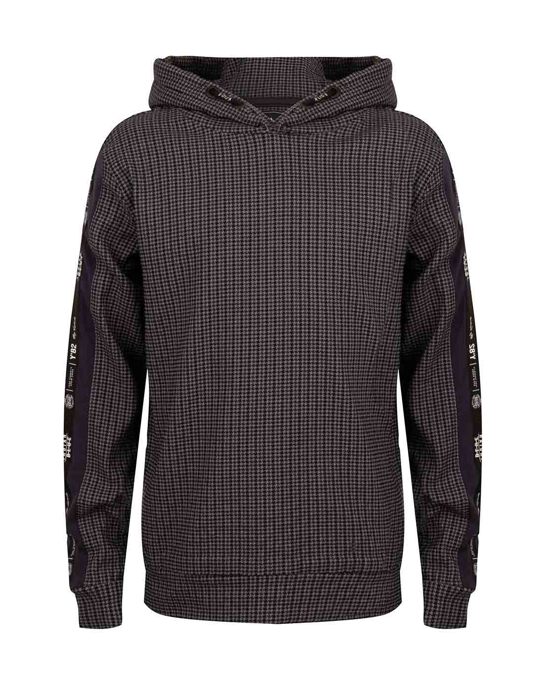 Indian Blue Jeans Hooded Sweater Check