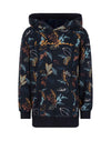 Indian Blue Jeans Hooded Sweater All Over Leaves