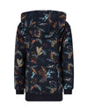 Indian Blue Jeans Hooded Sweater All Over Leaves