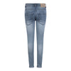 Jongens Blue Grey Brad Super Skinny Fit van Indian Blue Jeans in de kleur Blue Grey Denim in maat 176.