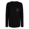 Jongens T-Shirt Ls Fancy Waffle Pkt van Indian Blue Jeans in de kleur Black in maat 176.