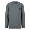 Jongens Crewneck Basic van Indian Blue Jeans in de kleur Frost Green in maat 176.