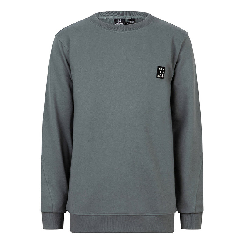 Jongens Crewneck Basic van Indian Blue Jeans in de kleur Frost Green in maat 176.