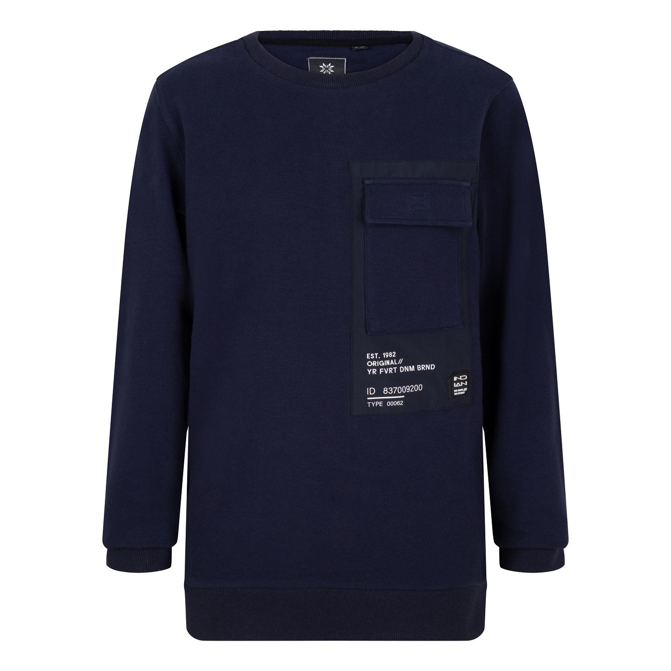 Indian Blue Jeans Crewneck Contrast Pkt