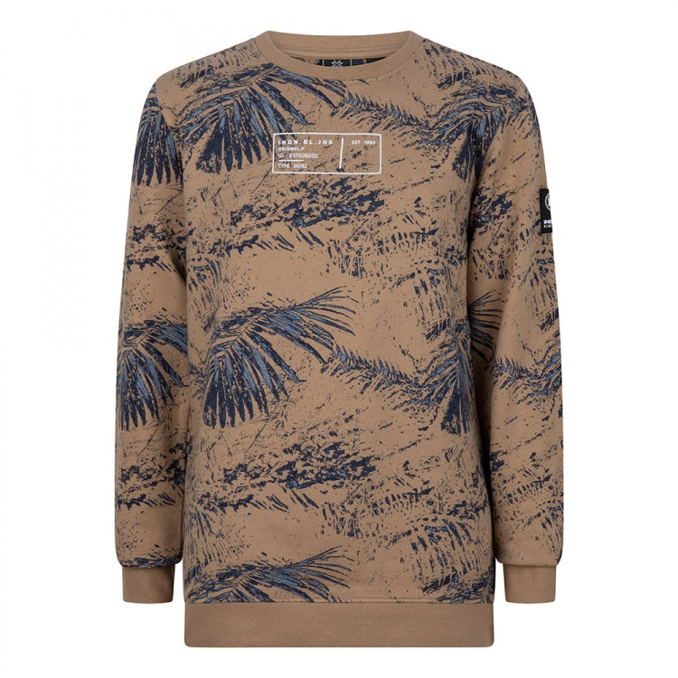 Indian Blue Jeans Crewneck Palm Aop