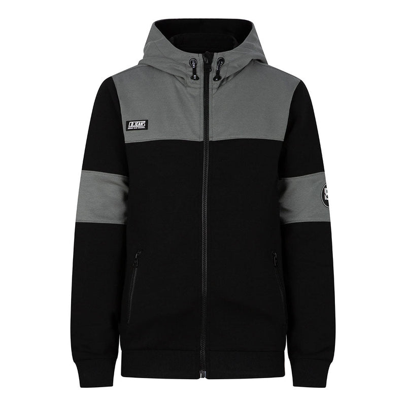 Jongens Hooded Zipper Indian van Indian Blue Jeans in de kleur Black in maat 176.