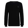 Jongens Knitted Crewneck Ibj van Indian Blue Jeans in de kleur Black in maat 176.