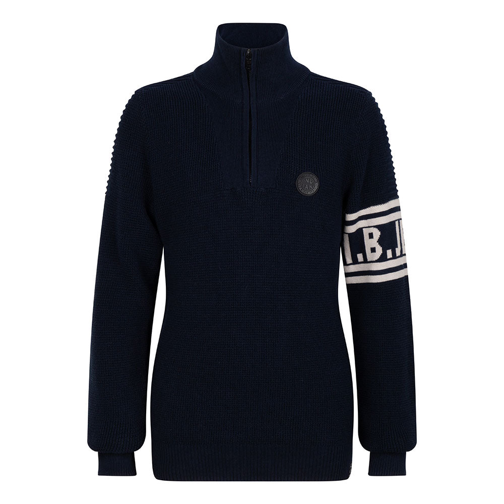 Indian Blue Jeans Knitted Zip Col