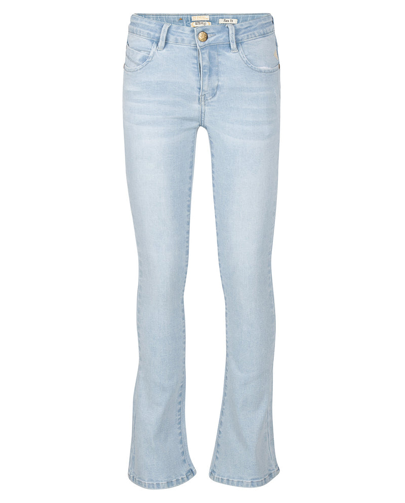 Meisjes Blue Lola Flare Fit van Indian Blue Jeans in de kleur Light Denim in maat 176.