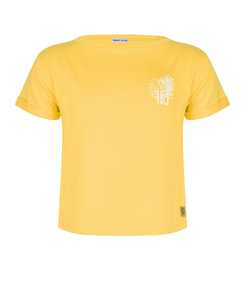 Meisjes T-Shirt Ss Ibj van Indian Blue Jeans in de kleur Sunny Yellow in maat 176.