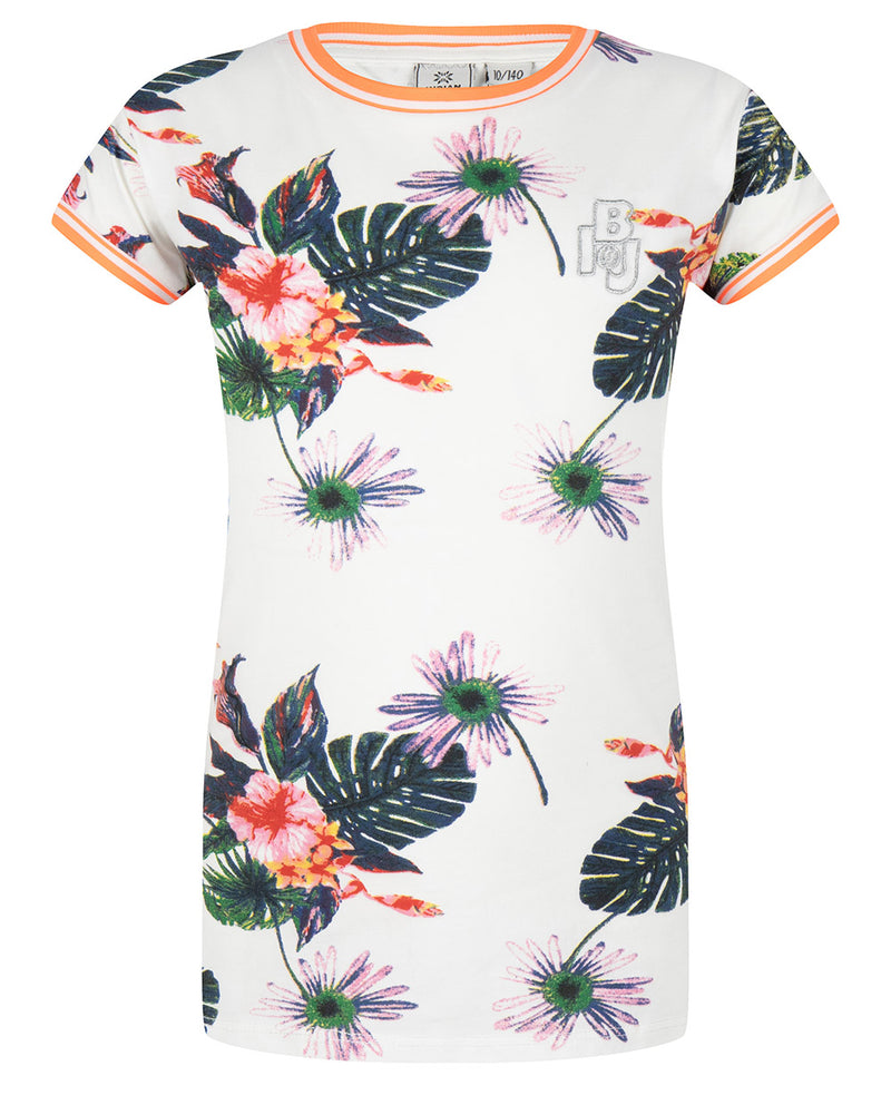 Indian Blue Jeans T-Shirt Ss Flower