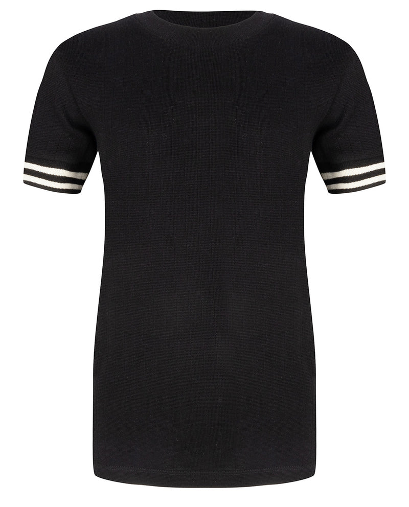 Meisjes T-Shirt Ss Col van Indian Blue Jeans in de kleur Black in maat 176.