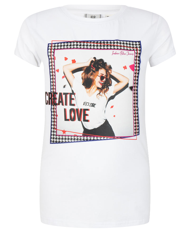 Indian Blue Jeans T-Shirt Ss Love