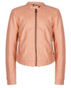 Meisjes FAKE LEATHER JACKET van Indian Blue Jeans in de kleur Blush Pink in maat 164.
