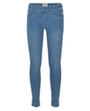 Meisjes BLUE AMY TREGGING FIT van Indian Blue Jeans in de kleur Medium Denim in maat 152.