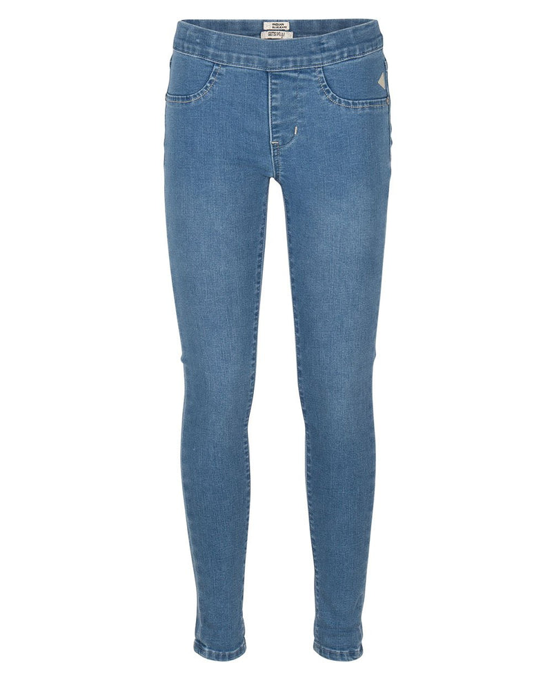 Meisjes BLUE AMY TREGGING FIT van Indian Blue Jeans in de kleur Medium Denim in maat 152.