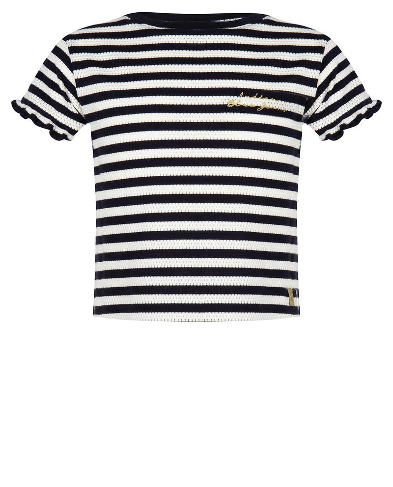 Meisjes T-SHIRT SS FANCY STRIPE van Indian Blue Jeans in de kleur Striped in maat 176.