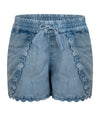 Meisjes LOOSE TENCEL SHORTS van Indian Blue Jeans in de kleur Medium Denim in maat 176.