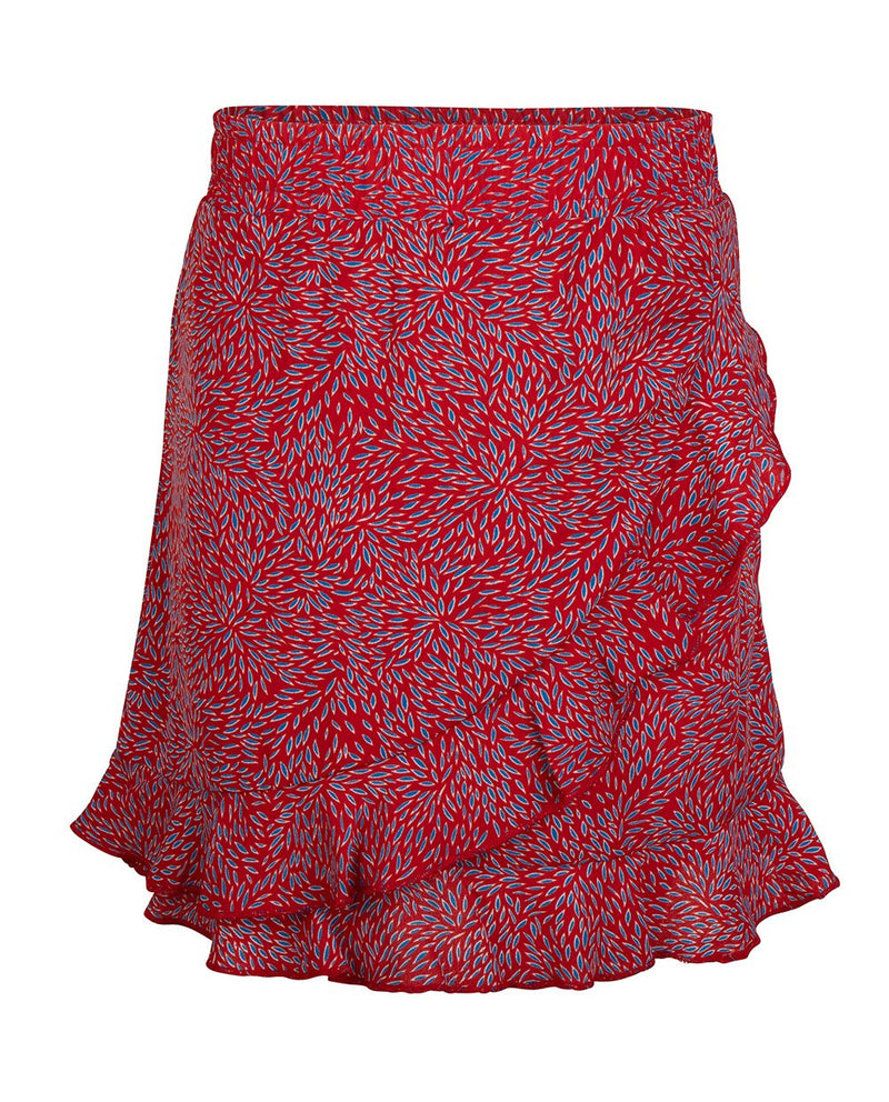 Meisjes RUFFLE SKIRT van Indian Blue Jeans in de kleur Rose Red in maat 176.