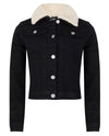 Meisjes DENIM JACKET van Indian Blue Jeans in de kleur Black Denim in maat 176.