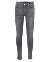 Meisjes GREY JAZZ SUPER SKINNY FIT van Indian Blue Jeans in de kleur Grey Denim in maat 176.
