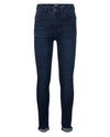 Meisjes BLUE LOIS HIGH WAIST FIT van Indian Blue Jeans in de kleur Dark Denim in maat 176.