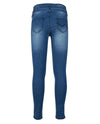 Meisjes BLUE LIV PAPERBAG FIT van Indian Blue Jeans in de kleur Medium Denim in maat 176.