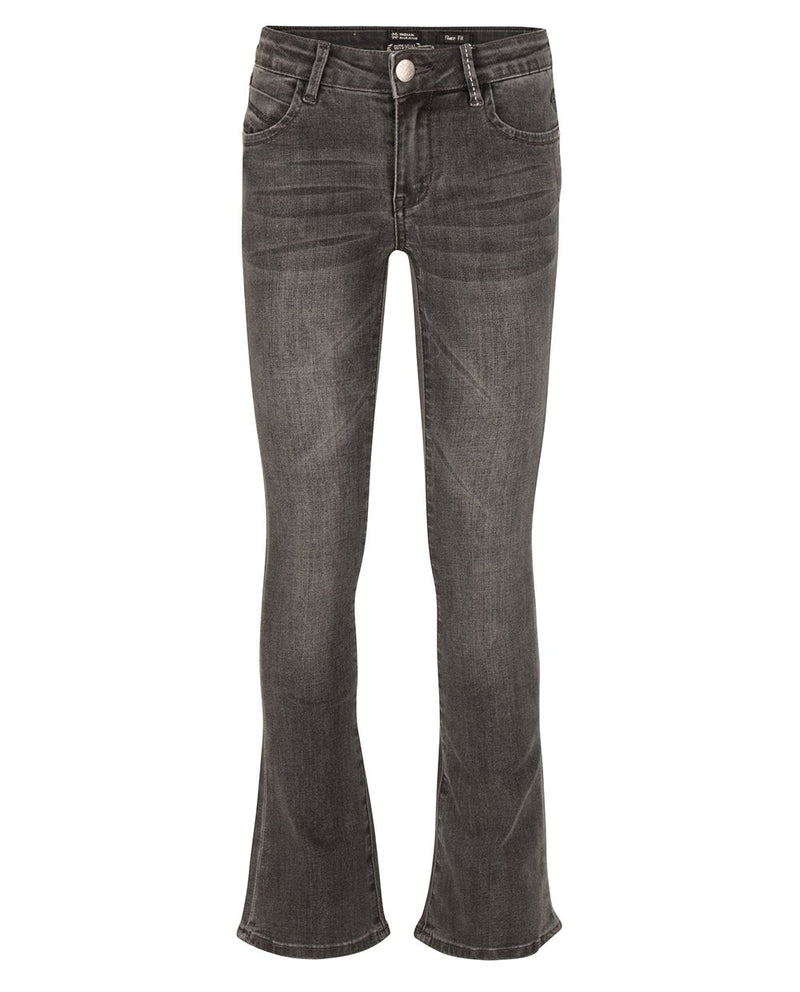 Meisjes GREY LOLA FLARE FIT van Indian Blue Jeans in de kleur Dark Grey Denim in maat 176.