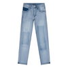 Meisjes Blue Sue Damaged Straight Fit van Indian Blue Jeans in de kleur Light Denim in maat 176.
