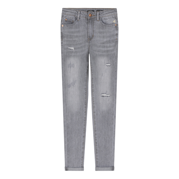 Meisjes Grey Lois High Waist van Indian Blue Jeans in de kleur Light Grey Denim in maat 176.
