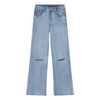 Meisjes Blue Joy Wide Fit Damaged Knees van Indian Blue Jeans in de kleur Medium Denim in maat 176.