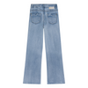 Meisjes Blue Joy Wide Fit Damaged Knees van Indian Blue Jeans in de kleur Medium Denim in maat 176.